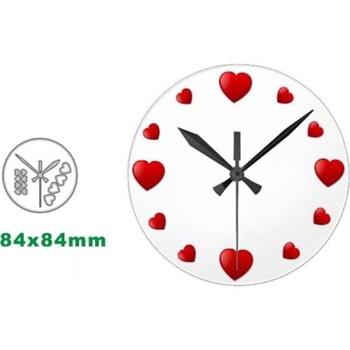 Apple clock New Metal Cutting Dies for DIY Scrapbooking Album Decorative Embossing Handmade Paper Cards Gift