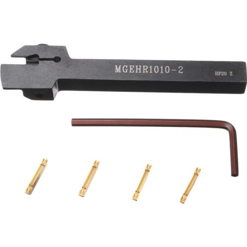 MGEHR1010-2 CNC Boring Bar Turning Tool+4pcs Golden Inserts Blade L Shape Wrench