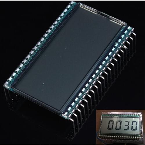 EDS805 LCD Display Module 4 Bit 8 Digit TN Segment LCD 50.8x30.48x2.8mm 45.72x16.51mm Metal Pin