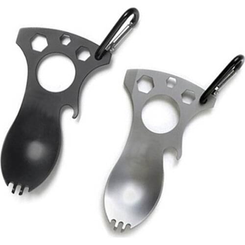 5 In 1 Survival Kit Camping Pocket EDC Screwdriver Bottle Opener Spoon Gear Tool YS-BUY