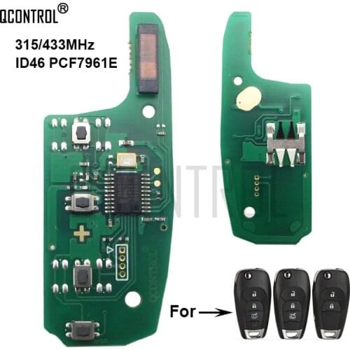 QCONTROL Car Remote Key Electronic Circuit Board for Chevrolet Malibu Cruze Aveo 315MHz/433MHz Auto Control Alarm Door Lock