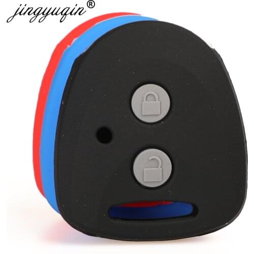 Jingyuqin Silicone Key Cover Case Set Protect for TOYOTA Grand WIGO Avanza Daihatsu Xenia Perodua Remote Fob Rubber Holder