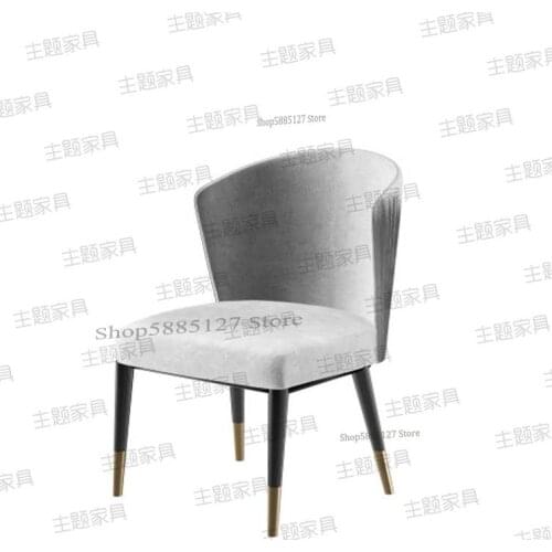 Customized Nordic Modern Solid Wood Dining Chair Office Chair Cafe Casual Back Chair American Living Room Cloth Negotiation Chai