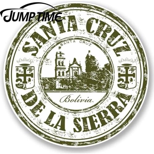 Jump Time for Bolivia Santa Cruz Vinyl Sticker Decal Luggage Travel Tag Label Decal Rear Windshield Waterproof Car Accessories