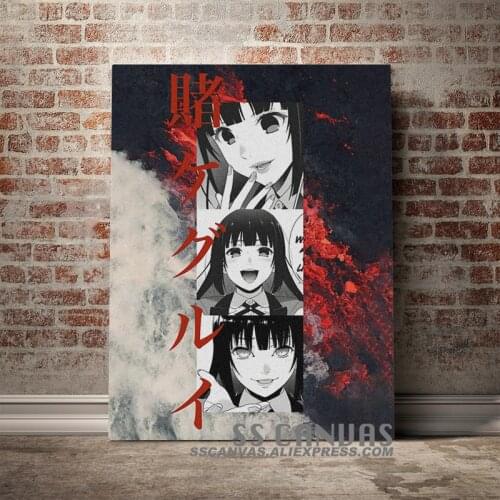 Yumeko Jabami Kakegurui Anime Canvas Painting Decor Wall Art Pictures Bedroom Study Home Living Room Decoration Prints Poster
