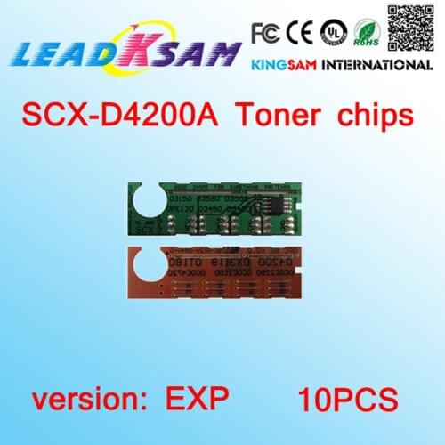 10pcs SCX-D4200A toner cartridge chip compatible for Samsung SCX-4200 SCX 4200 D4200A 4210
