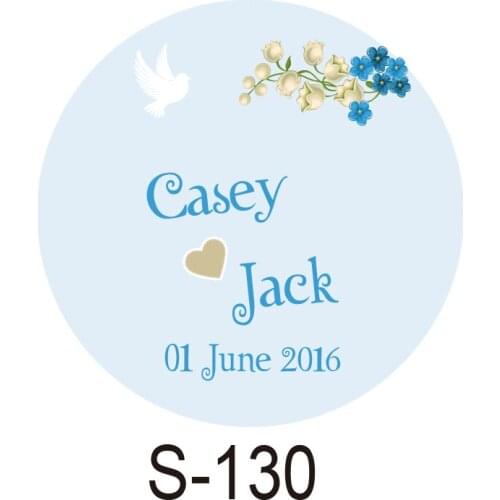 150pcs/lot personalized candy sticker favor sticker for wedding bride shower wedding party decoration small circle S130