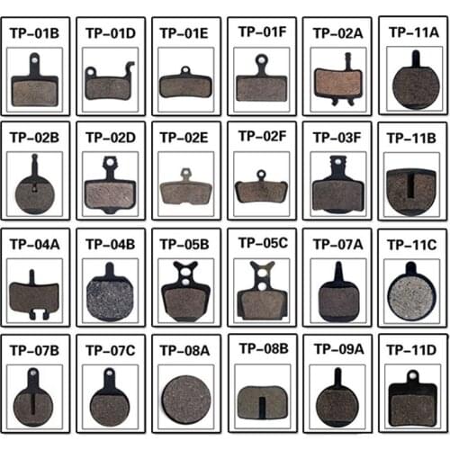 2 Pairs (4 Pcs) Mtb Bicycle Hydraulic Disc Brake Pads Semi-Metallic Bike Brake for Shimano Sram Avid Hayes Cycling Bike Part