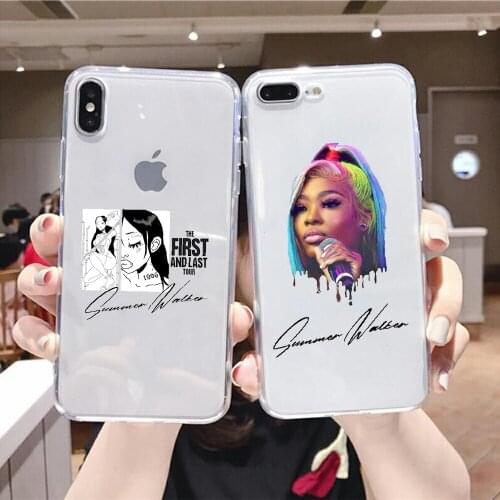 Summer Walker Girl Rapper Phone Case For iphone 5 5s se 2 6 6s 7 8 12 mini plus X XS XR 11 PRO MAX transparent silicone Etui