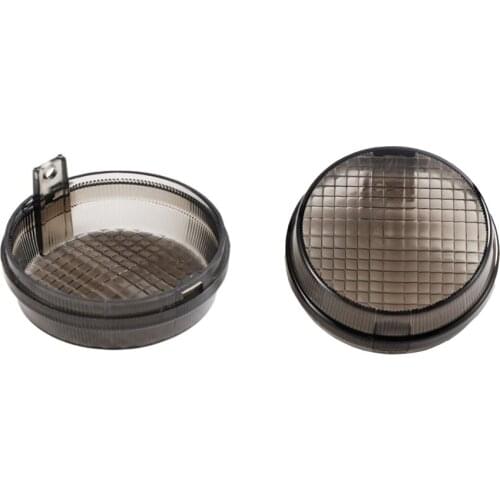 For Honda Shadow VTX Cruisers Kawasaki Vulcan VN 2000 1600 Classic Motorcycle Turn Signal Light Lens Smoke Front Rear Cover