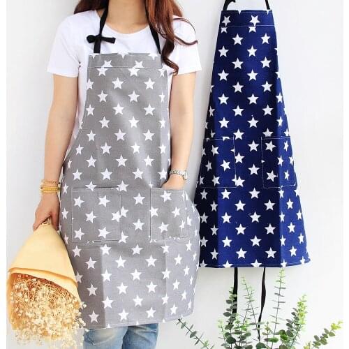 Home Decoration Aprons Stars Canvas Aprons Household Cleaning Tolls Accessories Casual Apron