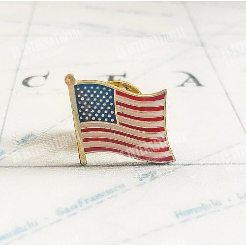 National Flag Metal Lapel Pin Flag Pin America USA