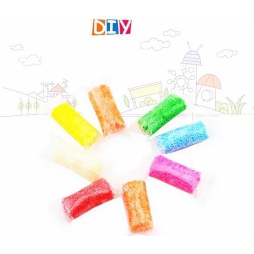8colors/40g Handmade DIY Soft Polymer Foam Modelling Clay Set Snow Pearl Mud Playdough Educational Plasticine Toys for kids