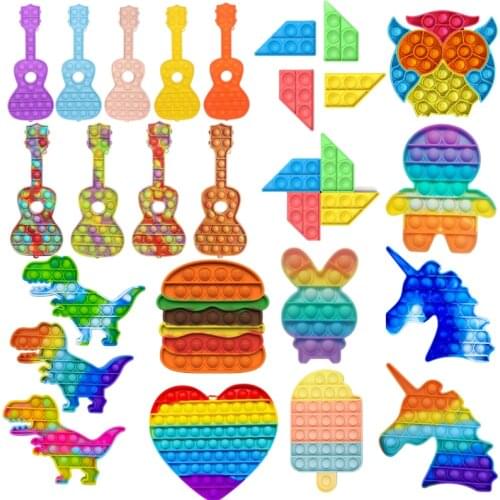 Fidget Toys Pops Simple Dimple drop shipping Antistress Toys Sensory Toy To Relieve Autism Reliver Stress Toys Free Shipping