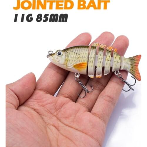 HANLIN 85mm Artificial Fishing Lure 11g Lifelike Swimbait Slow Sinking Crankbaits Hard Fish Bait Tackle wobbler Fishing Trout