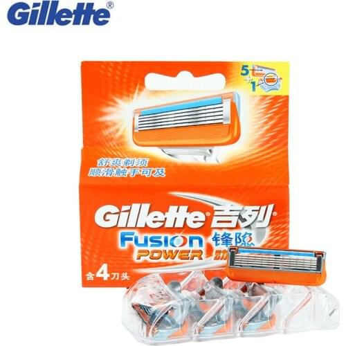 Shaving Cassettes Gillette Fusion Power Shaving Razor Blades Razor Replacement Head for Brand Men Straight Razor 1Pack