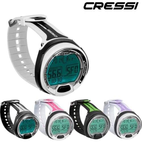 Cressi Leonardo Diving Computer Watch Dive Computer Air Nitrox Gauge Modes Scuba Diving Equipment Underwater FO2 PO2 Adjustable