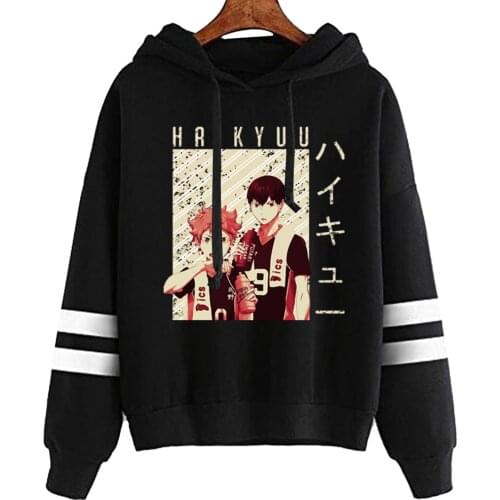Anime Haikyuu Men Female Hoodies Autumn Casual Pullover Sweats Hoodie Fashion Sweatshirts Japan Anime Hip Hop Sweatshirt Coat
