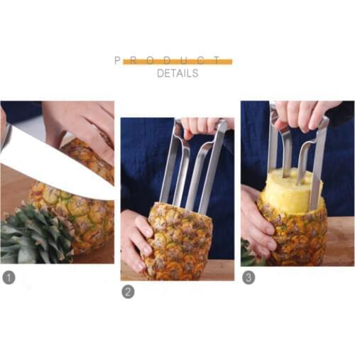 Stainless Steel blade 360 Corer Pineapple Peeler Ring Blades Pineapple Slicer Magic Trio Peeler Pineapple Cutter ananas cutter