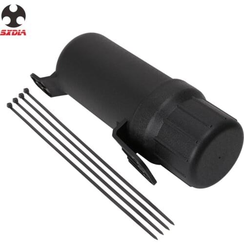 Motorcycle Universal Off-Road Tube Gloves Raincoat Storage Box Cap Holder Black Document Holder