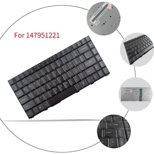 NEW Black keyboard Replacement US 147951221 for Sony VGN-FJ68C/B VGN-FJ68C/W laptop without frame