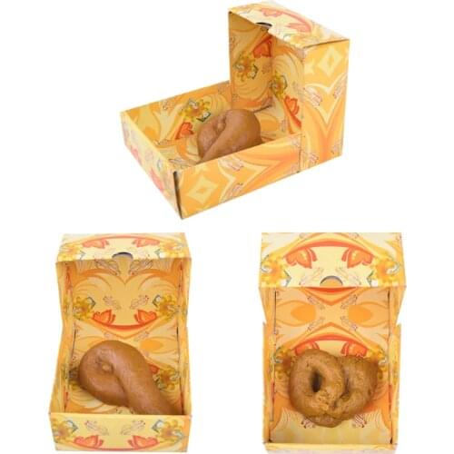 Realistic Shit Funny Joke Toys Fake Turd Poop Prank Anti Stress Gadget Squish Tricky Toy