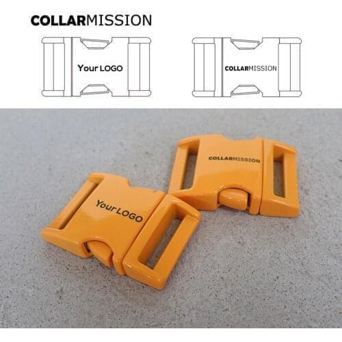 Retailing engraved buckle， we provide laser engraving service customize LOGO，orange metal buckle quick side release 20mm CCK20O