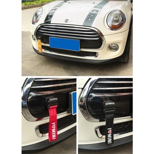 Car Styling Trailer Rope Towing Hook Exterior Decoration For Mini Cooper JCW One R55 R60 F54 F55 F60 Countryman Car Accessories
