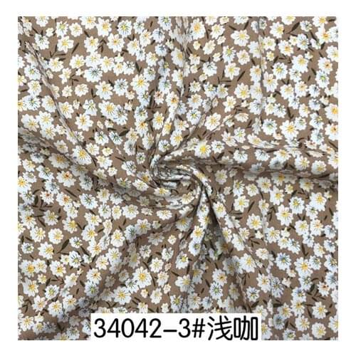 Rayon fabric dark floral printed fabric dress fabricLFCK080050