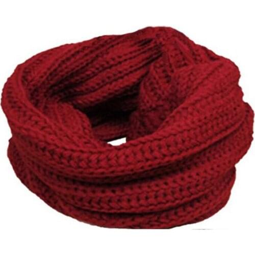 YGYEEG Slouchy Fashion Autumn Winter Solid Color Knit Scarf Neck Circle Collar Women Warm Cowl Snood Ring Wrap Cotton Unisex