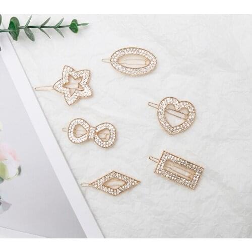 Stars Love Crown Scissors Personality Women Hair Clips заколка для волос Wedding Accessories Jewelry Hair Ornaments GIFT