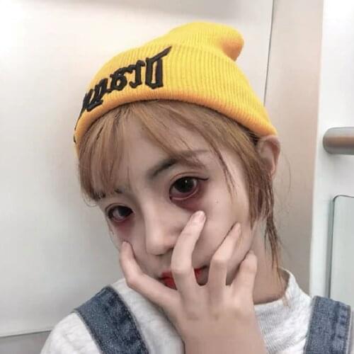 2021 Winter Hats For Woman New Beanies Knitted Embroidery Girls Autumn Female Beanie Caps Warmer Bonnet Ladies Casual Cap