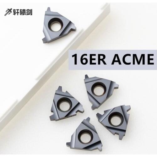 10PCS 16IR 16ER 8 ACME 10ACME 12 ACME 14ACME 16ACME Carbide Insert for Threading Turning Tool Drill Bar Blade