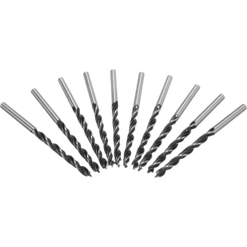 10Pcs 4mm Twist Drill Bits Set Wood Cutting Carpenter Tool Drill Bit For High Strength Woodworking Drilling Tools Drill Bit