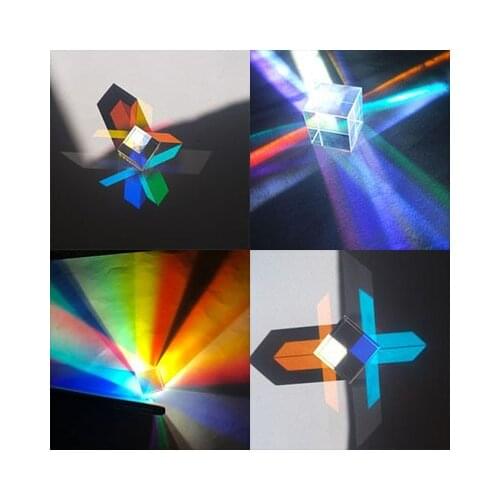 12.7mm Cubic Science Cube Optical Prisma Photography with Hexahedral Prism Home Decoration Prism Glass