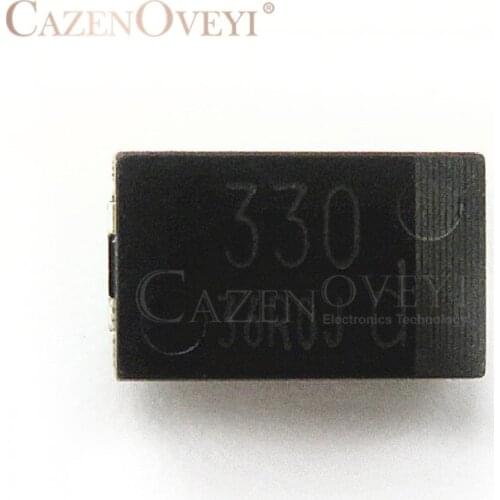 20pcs/lot SMD 6.3V 330UF Tantalum capacitor low ESR 330UF 4TPB330M 7343 can replace OE128 OE907 0.8 In Stock