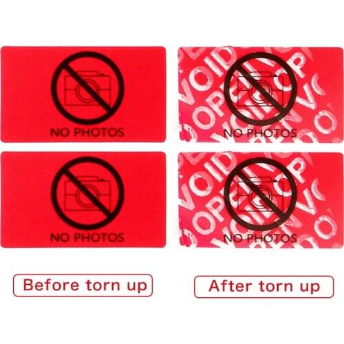 200pcs Adhesive VOID Warning Labels No Photos Print Security Sealing Stickers