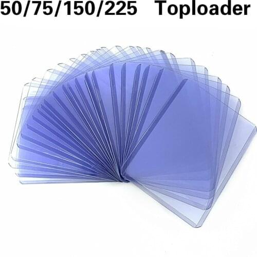 75/225Pcs Top Loader 3X4" Board Game Cards Outer Protector Gaming Trading Card Holder Sleeves 35PT Rigid Plastic Toploader