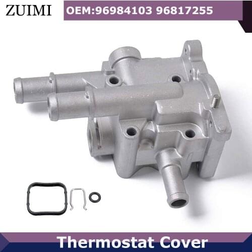 Aluminum Thermostat Housing Thermostat Cover For Chevrolet Opel Zafira Signum Cruze 96984103 96817255 133817 Car Accessories