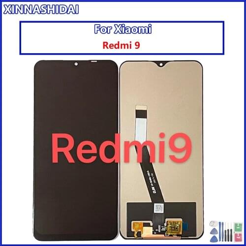 Display For Xiaomi Redmi 9 LCD Display Pantalla Touch Panel Screen Assembly with frame M2004J19AG M2004J19C Redmi9 lcd display