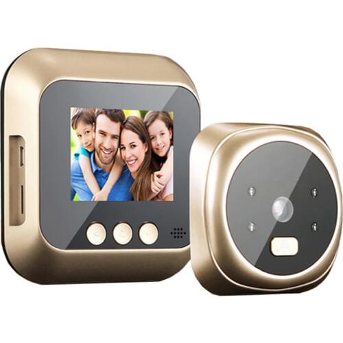 2.4 inch Digital Doorbell Night Vision Door Video Eye Camera Viewer LCD Color Screen Electronic Peephole Camera Door Bell Safty