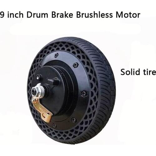 Electric Scooter 9 Inch Drum Brake Motor Honeycomb Wear Resistant Tire Mini Folding Scooter 24v 36v Brushless Motor