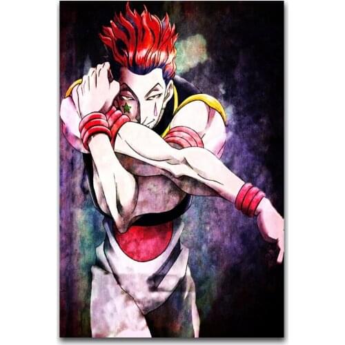 Hot New Hisoka Hunter X Hunter Cartoon-Silk Art Poster Wall Sticker Decoration Gift