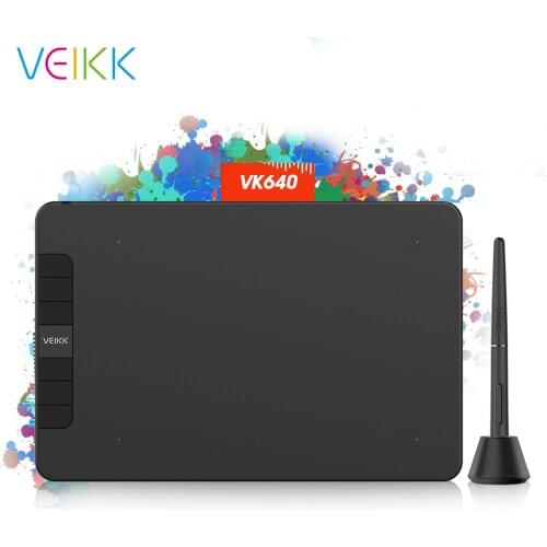 VEIKK VK640 6 x 4 inch Professional OSU Tablet Digital Drawing Writing Pad Graphic Pen Tablet with Battery-Free Pen 8192 Levels