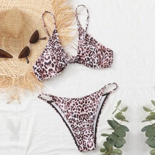Swimwear Womens Leopard Print Lady Costume Padded Swimsuit Monokini Push Up Bikini Sets Swimming Suit For Women Bathing Suit