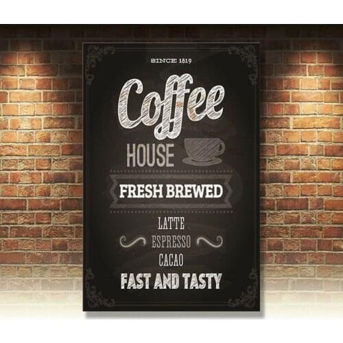 Metal Tin Sign coffee house fresh Bar Pub Home Vintage Retro Poster Cafe ART