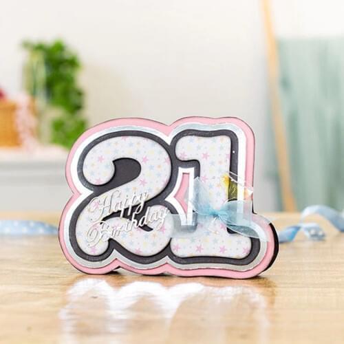 0-9 Numbers Metal Cutting Dies and Co-ordinating Plastic Stencils for DIY Craft Making Card Album Scrapbooking