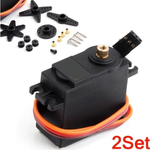 MG995 55g Metal Sandard Servo Motor MG995 Steering Gear 360 Degree RC Servo Moto for RC Helicopter/Car/Boat