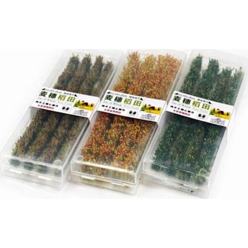 Miniature Landscape Materials Train Straw Materia Scene DIY Landscape For 1:72/1:87 Train Sand Table Model Rice Field Series