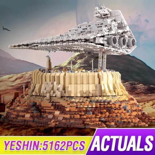 MOULD KING 21007 Star Plan Toys Destroyer Cruise Ship The Empire Over Jedha City Model Building Block Brick Kids Toys Gifts